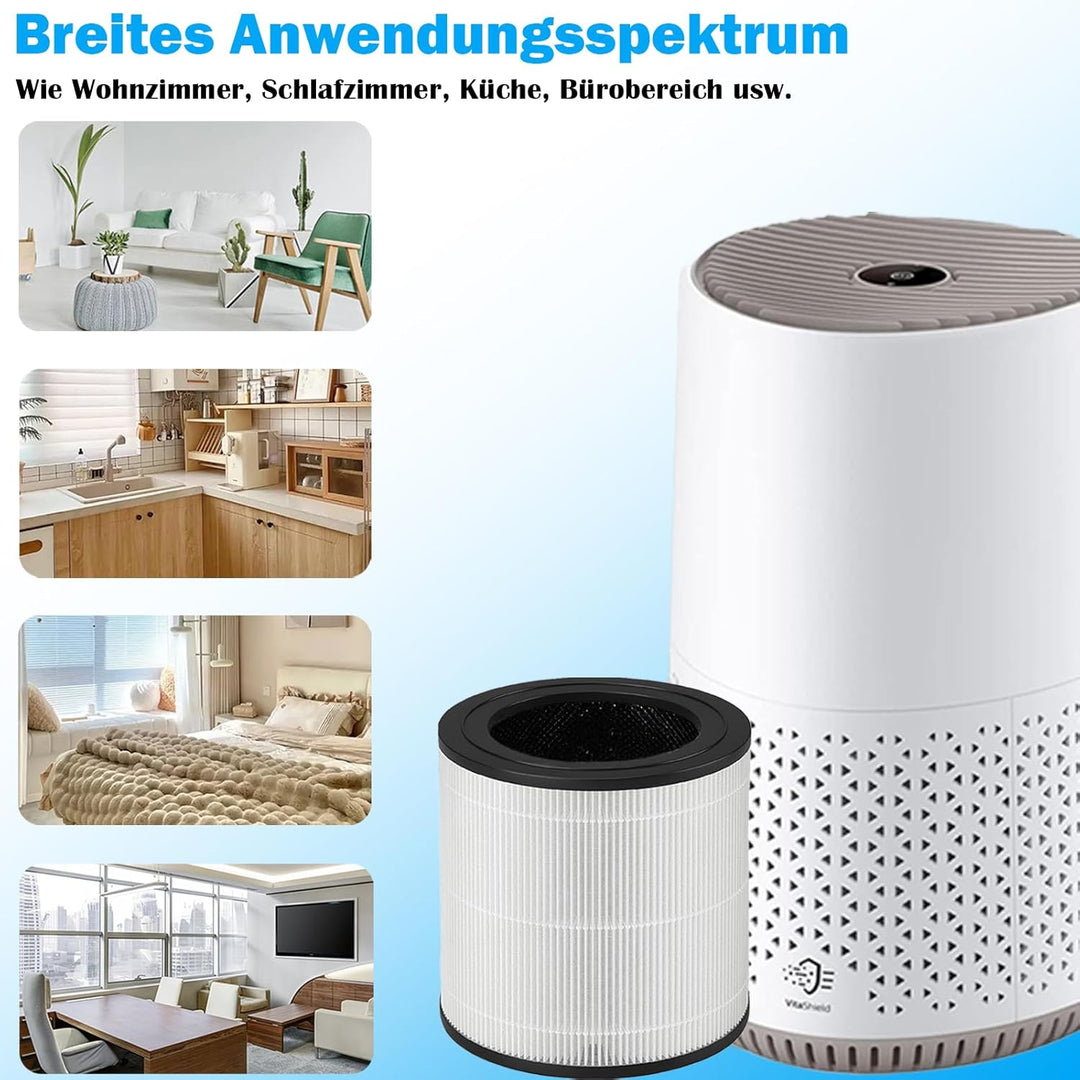 FY0611 Ersatzfilter für Philips 600 Serie AC0650/10 AC0651/10 Luftreiniger, 3-in-1, H13 True Hepa mi