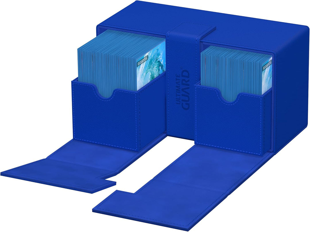 Ultimate Guard Twin Flip`n`Tray 200+ XenoSkin Monocolor Blau, Blau