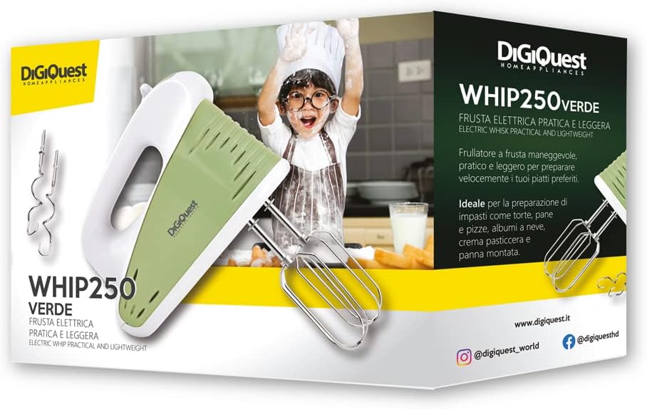 Whip 250 Elektrischer Schneebesen Digiquest (grün), Grün