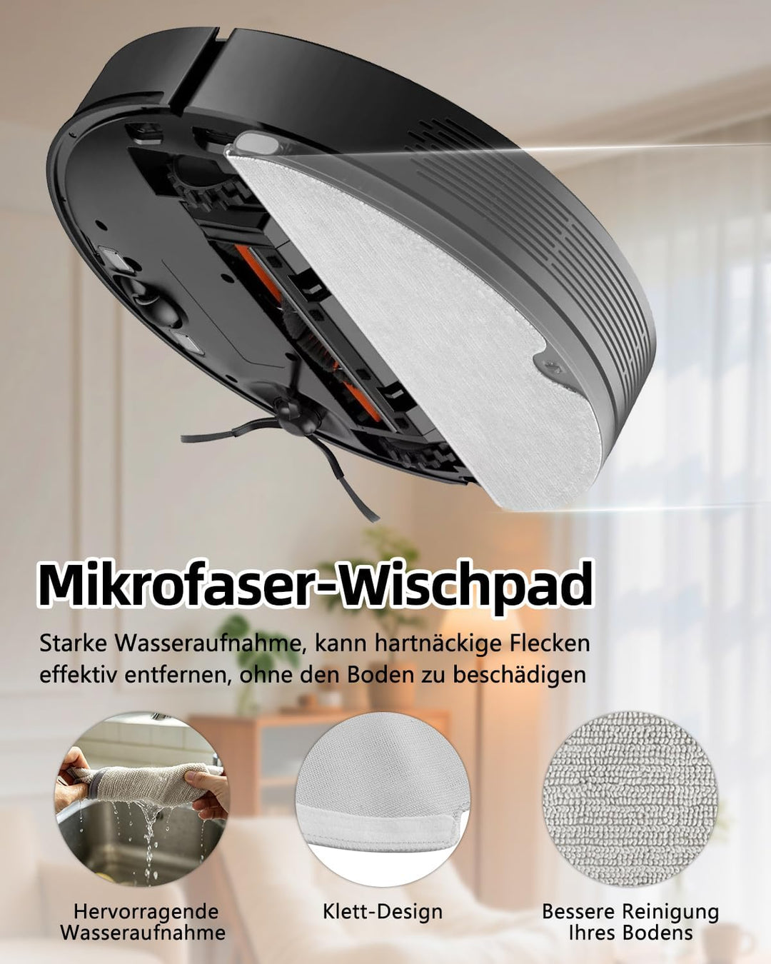 Chuancheng Zubehör-Set für Dreame D9, D9 Max, L10 Pro Staubsauger-Teile, inklusive 1 Hauptbürste, 6