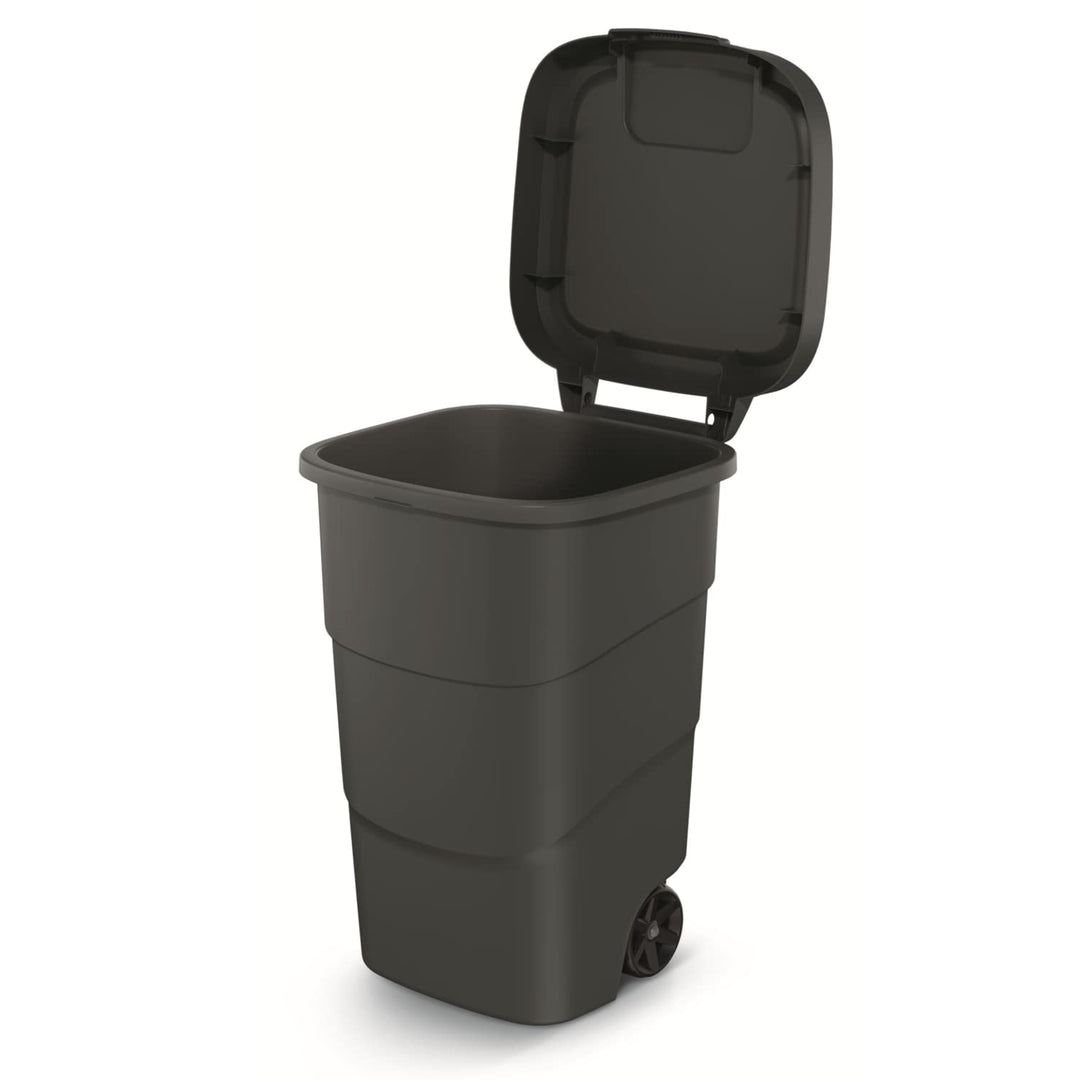 Prosperplast Wheeler 95L Müllbehälter mit Rädern und Deckel Mülltonne Müllgrossbehälter Grossmüllton