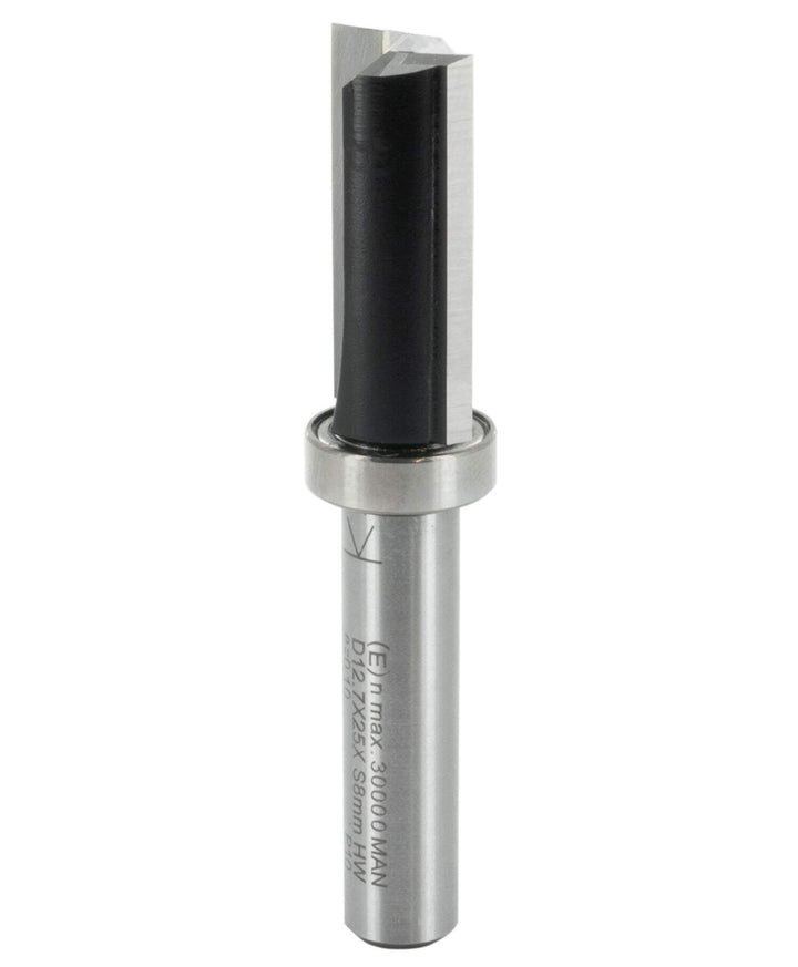 ENT 11702 Bündigfräser HW für Milescraft Zinkenschablone, Durchmesser (D) 12,7 mm, NL 25 mm, S 8 mm,