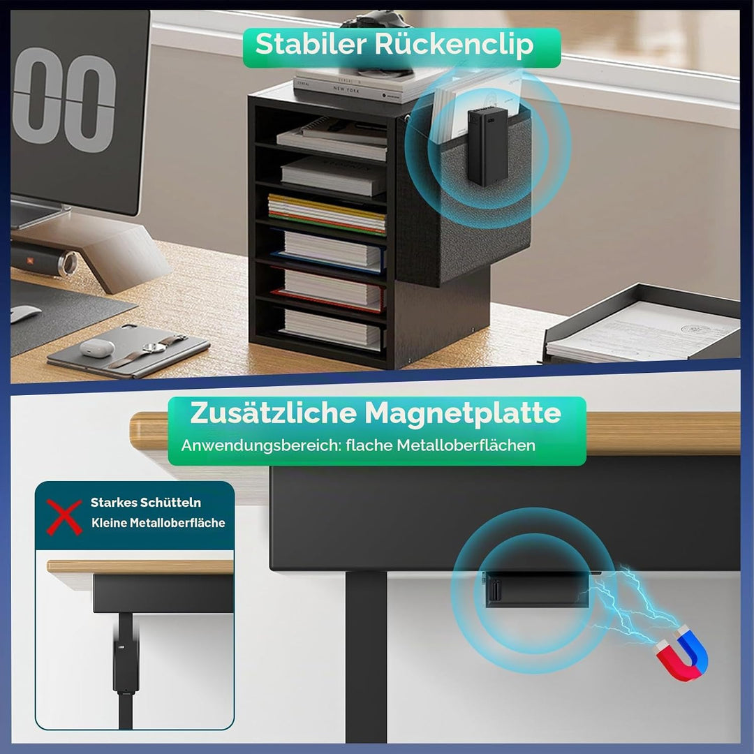 63GB Magnetisches Diktiergerät, Ponovo Digitale Aufnahmegerät Sprachaktiviertes Voice Recorder mit C