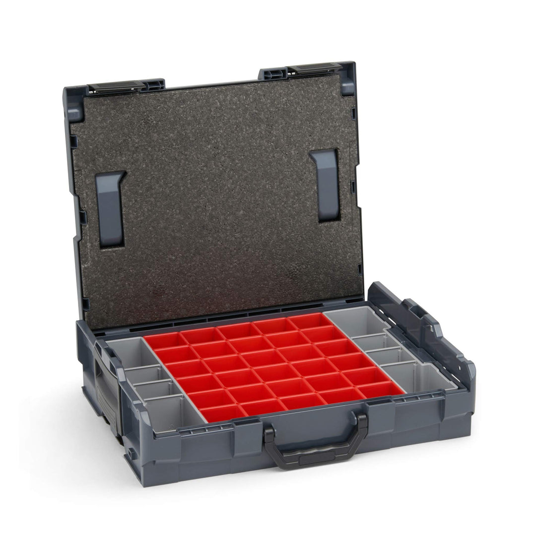 Bosch Sortimo L-Boxx 102 Gr1 anthrazit inkl. Insetboxenset A3 + Deckelpolster