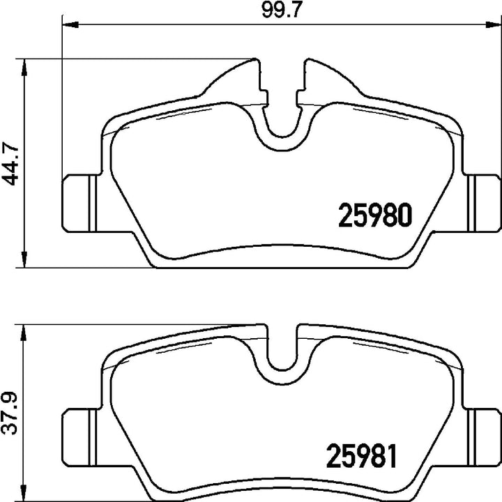 BREMBO Bremsbeläge P 06 090