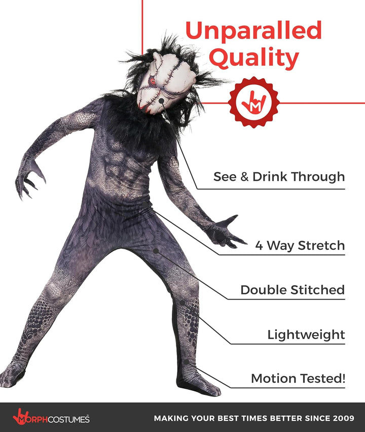 Morphsuits Kinder Seed Eater, Halloween Kinder, Halloween, Halloween Kostüm Monster, Schwarz Monster