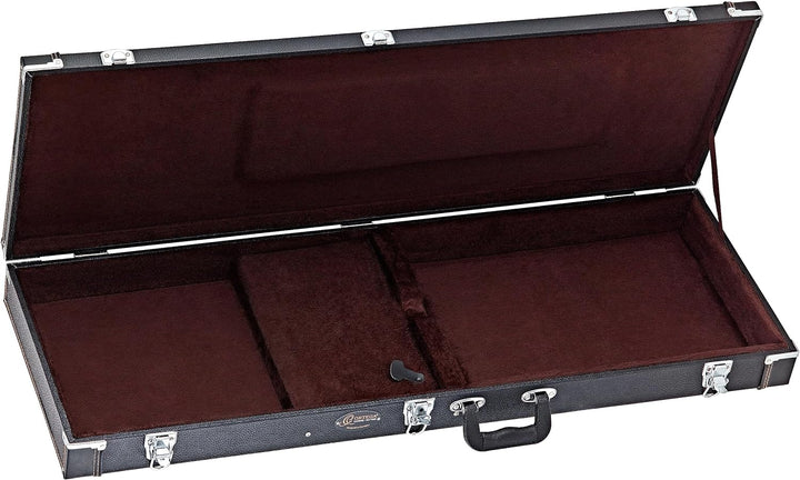 ORTEGA Koffer für E-Gitarre - Black Flat/Chrom Hardware