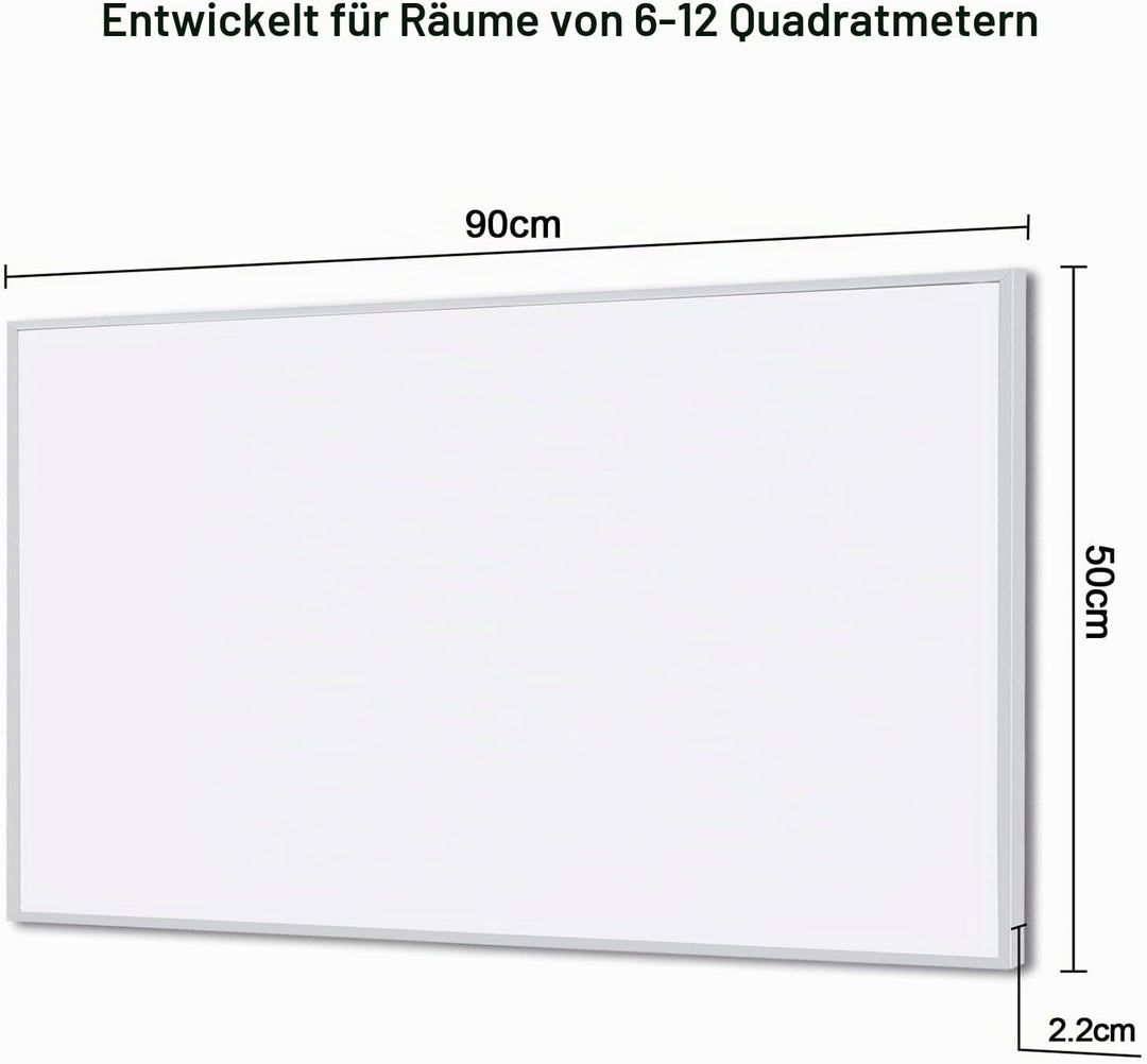 Infrarotheizung Deckenmontage 600 Watt mit Smart Steuerung, Energiesparende Infrarot Wandheizung - E