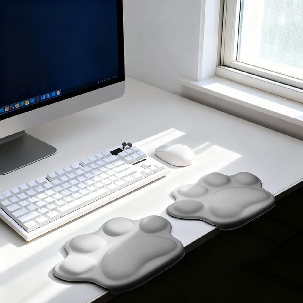 Armauflage Schreibtisch,2 Stück L-förmige Schreibtisch Handgelenk Ellenbogenstütze,Ergonomische Anti