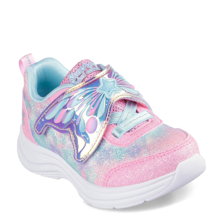 Skechers Mädchen Glimmer Kicks Fairy ChaserSneaker 18.5 EU Pink Türkis, 18.5 EU Pink Türkis