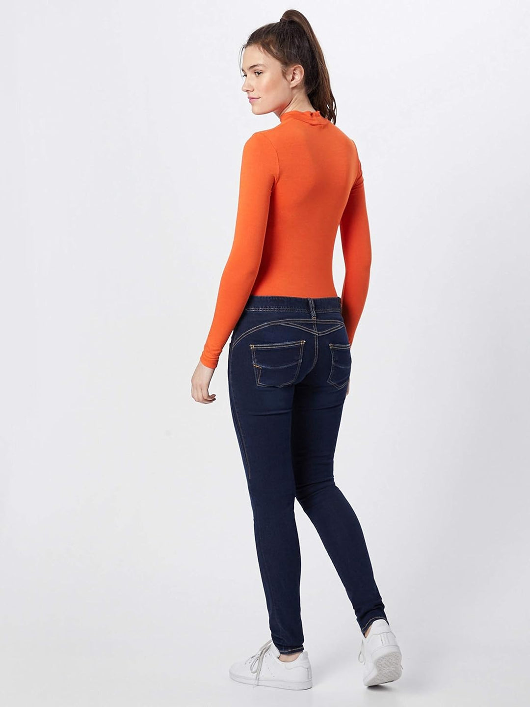 Herrlicher Damen Slim Jeanshose Gila Denim Powerstretch 25W / 32L Blau (Dull 044), 25W / 32L Blau (D
