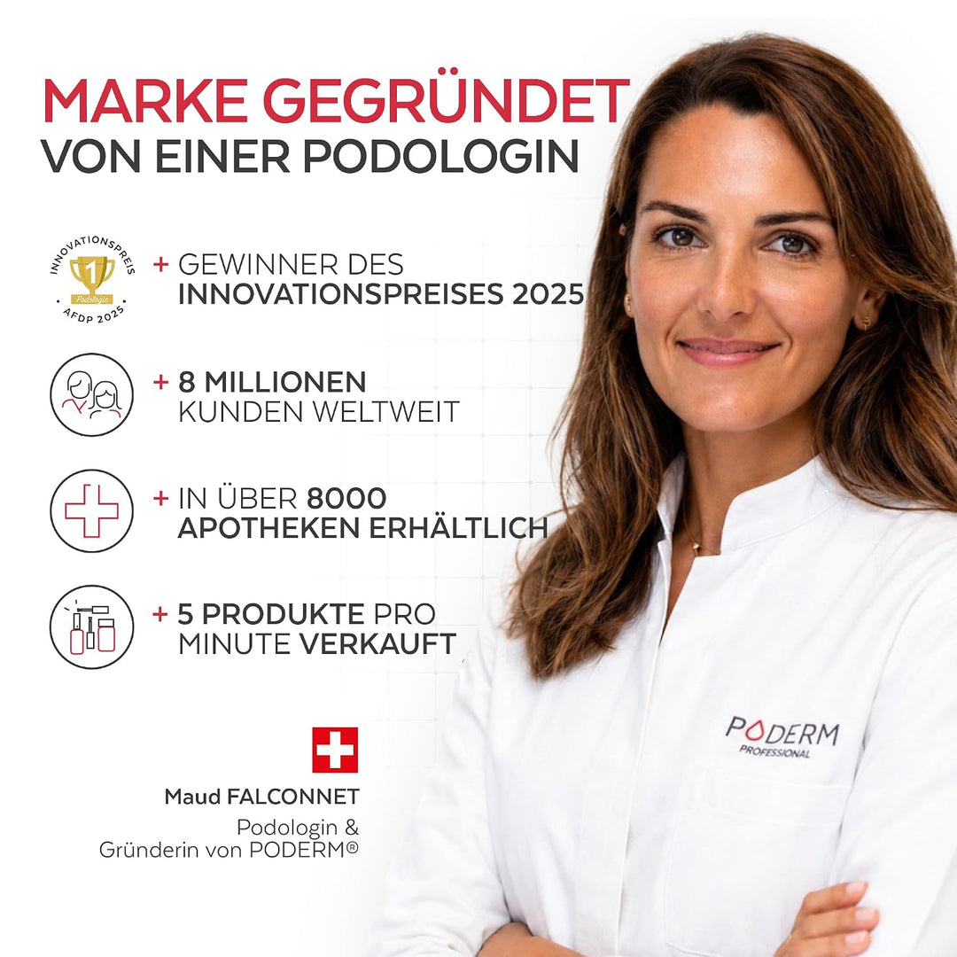 PODERM - Nagellack TEA TREE FÜR NAGELPILZ - GELBE/BESCHÄDIGTE NÄGEL BEHANDELN - Lackpflege verhinder