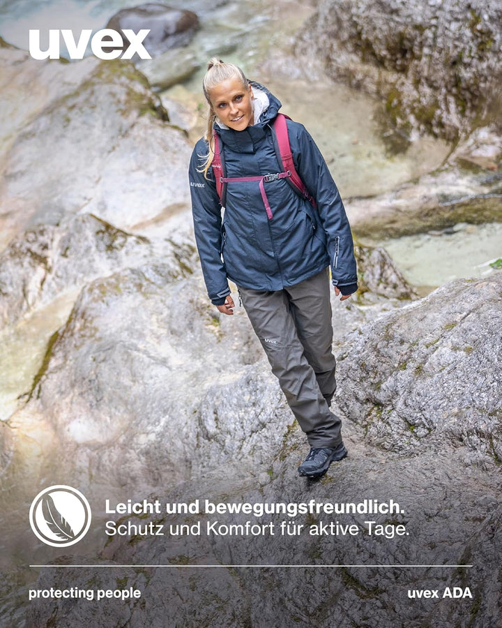 Uvex ADA 7634 Damen-Wetterhose - bei Wind & Regen - Atmungsaktiv & Wasserfest 42 Schwarz, 42 Schwarz