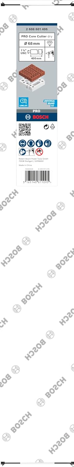 Bosch Accessories Bosch Professional 2608601406 Diamanttrockenbohrkrone 68x400mm, 68 mm, 68 mm