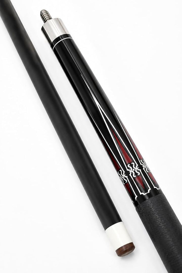 John West Pool Billardqueue JWBK, 2-teilig, 147 cm, schwarz