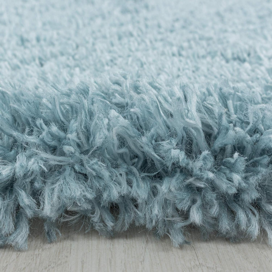 Hochflor Teppich Wohnzimmer Einfarbig Schlafzimmer Esszimmer Flur Läufer Unicolor & Einfarbig Weich