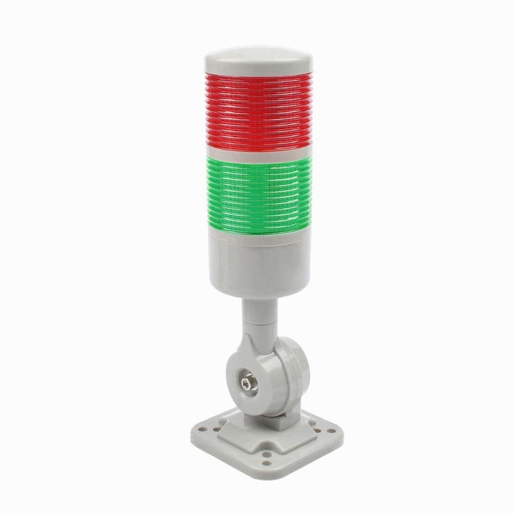 LUBAN Industrielle Warnleuchte, CNC-Maschinenwarnleuchte mit Summer &amp; drehbarem Sockel, 2-stufige Si