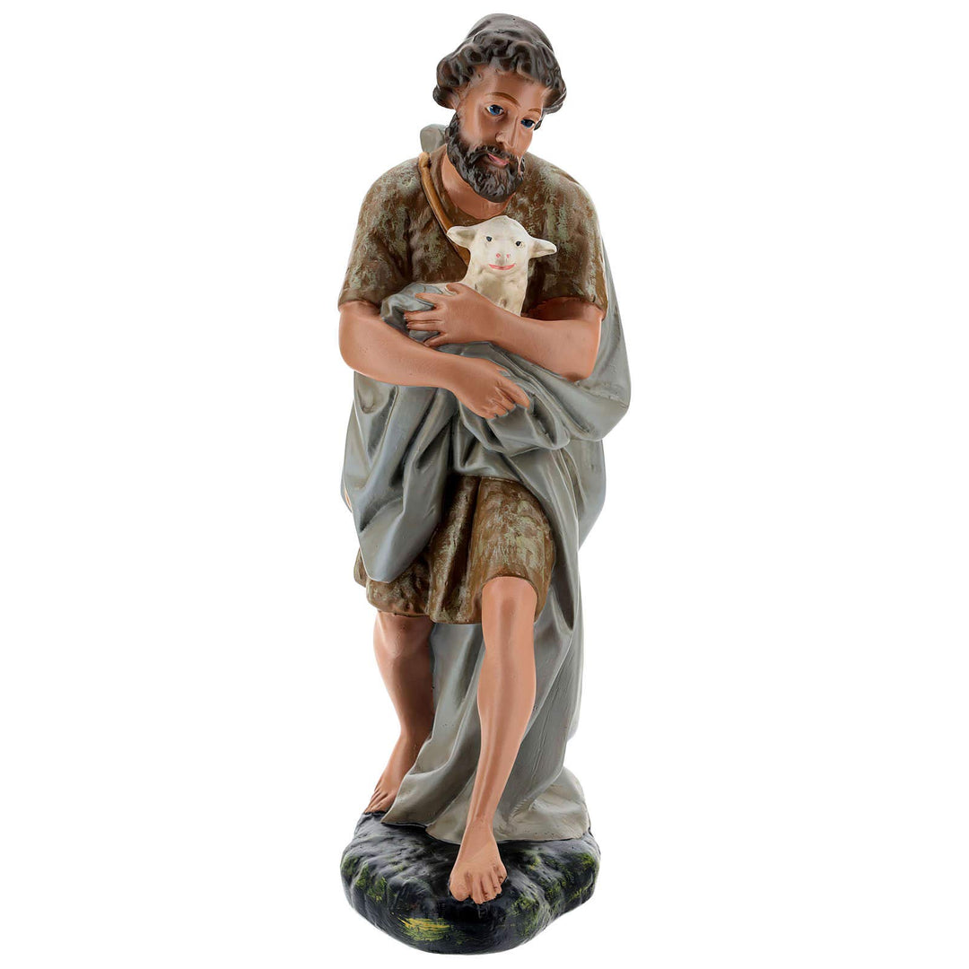 Holyart Hirte mit Schaf Krippen handbemalt von Arte Barsanti, 40 cm