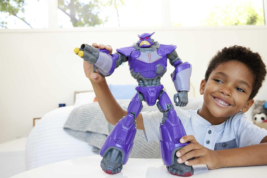 Buzz Lightyear HJJ29 - Buzz Lightyear Blaster Attack Zurg Action-Figur mit 11 beweglichen Gelenken,