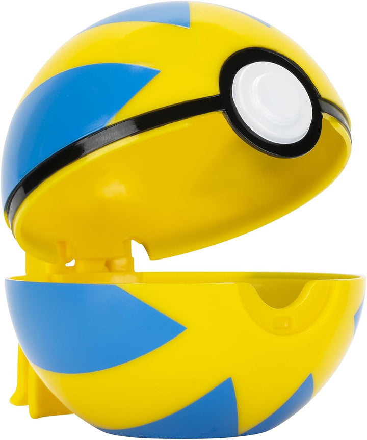Pokémon PKW4168 - Panflam Clip ‘N’ Go Gürtel-Set - Panflam Battle Figur mit Flottball, Hyperball und