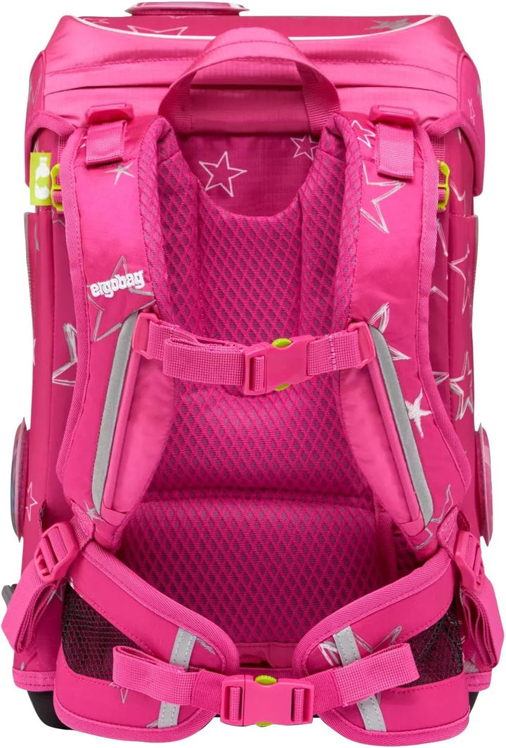 ergobag cubo light Set ergonomischer Schulrucksack, extra leicht, Set 6-teilig inkl. Seitentaschen,