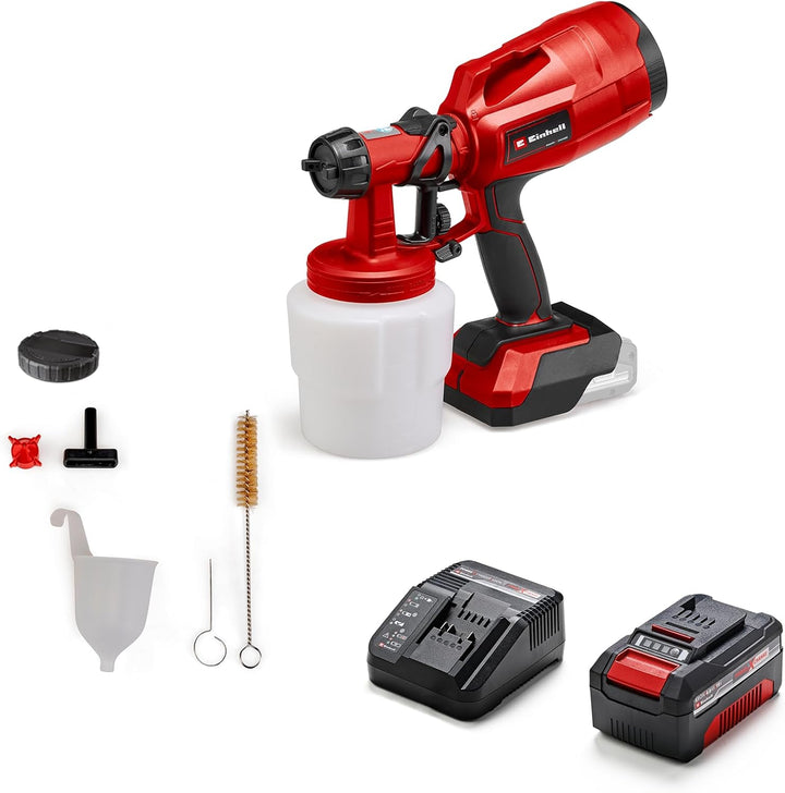 Einhell Akku-Farbsprühsystem TC-SY 18/60 Li Power X-Change (Li-Ion, 18 V, Förderleistung 650 ml/min,