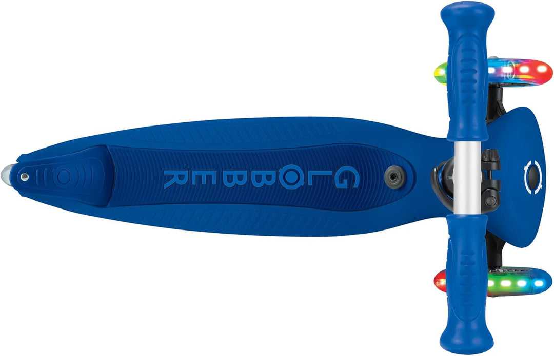 GLOBBER GO-UP Active Lights – 3 in 1 Dreirad, Laufrad und Scooter, 120/80 mm, 3-rädrig, höhenverstel