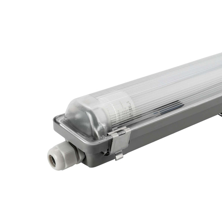 Ledvion Feuchtraumleuchte LED 60cm 7W 160lm/W 4000K IP65 mit Röhre | Inklusive LED Starter fuer schn