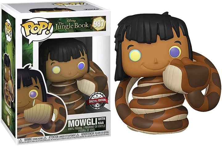 pop Funko Disney The Jungle Book 987 Mowgli with Kaa Special Edition