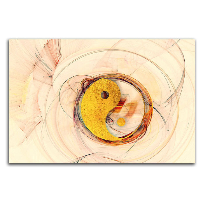 Paul Sinus Art Yin und Yang 60x80cm Abstrakt286 Abstrakte Bilder Feng Shui Kunstdrucke auf Leinwand