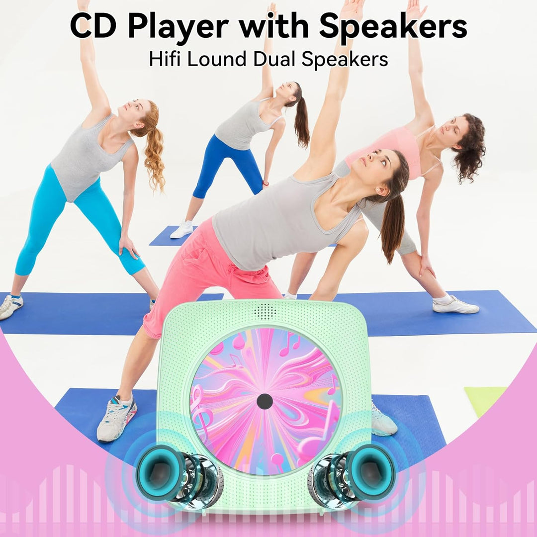 Radio mit CD Player Kinder: Kegaudio Tragbarer CD Players Tragbar mit Bluetooth Lautsprecher Frontan
