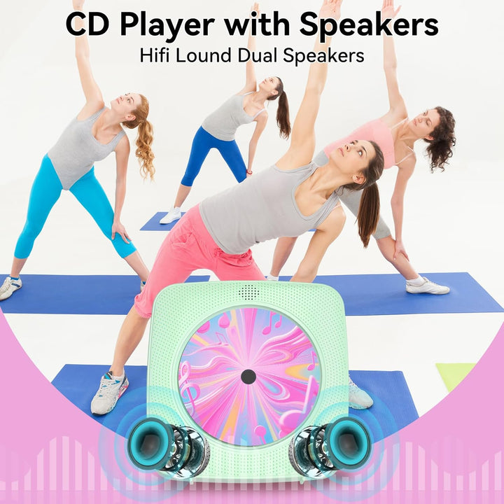 Radio mit CD Player Kinder: Kegaudio Tragbarer CD Players Tragbar mit Bluetooth Lautsprecher Frontan