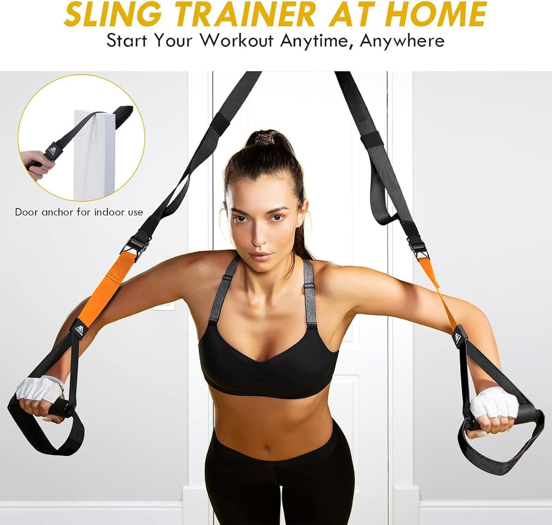 Flintronic Sling Trainer Set für EIN Ganzkörpertraining, Schlingentrainer, Schlingentrainer für Zuha