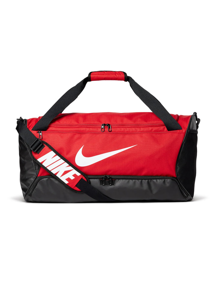 Nike Brasilia 9.5 Trainingstasche (Medium, 60 l), DH7710 University Red/Black/White Einheitsgrösse,