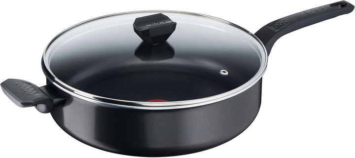 Tefal B5553733 Easy Cook & Clean Schmorpfanne 28 cm, Antihaftbeschichtung, Thermo-Signal Temperaturi