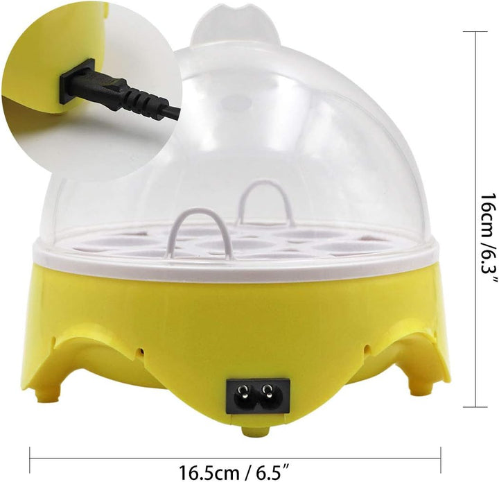 MUYIRTED Brutmaschine 7 Eier, Digital LED Display Inkubator Hühner Brutautomat, Brutkasten für Huhn