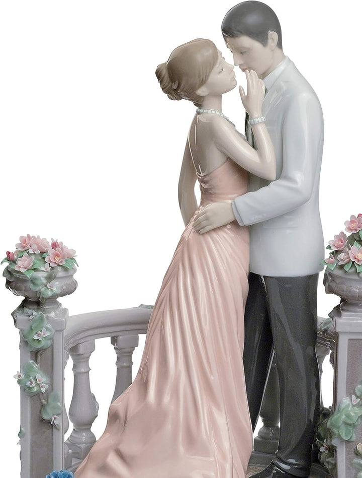 LLADRÓ Pärchen-Figur Liebe Im Mondschein. Limitierte Auflage. Paar. Porzellan.