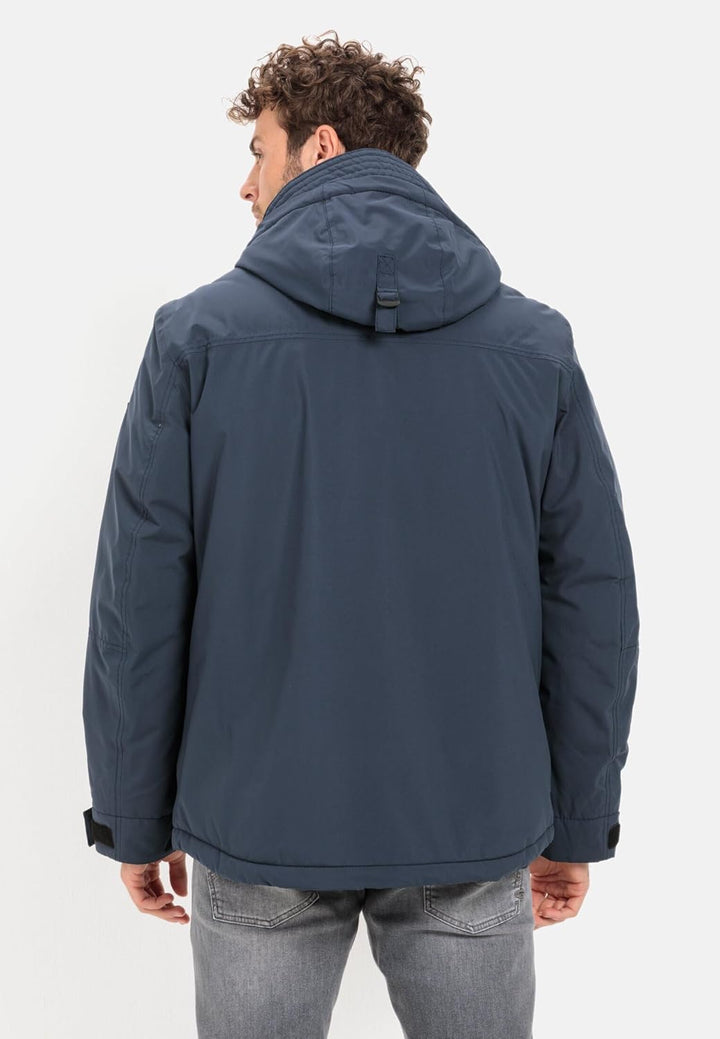 camel active Herren teXXXactive® Funktionsjacke mit Abnehmbarer Kapuze 27 Dunkelblau, 27 Dunkelblau