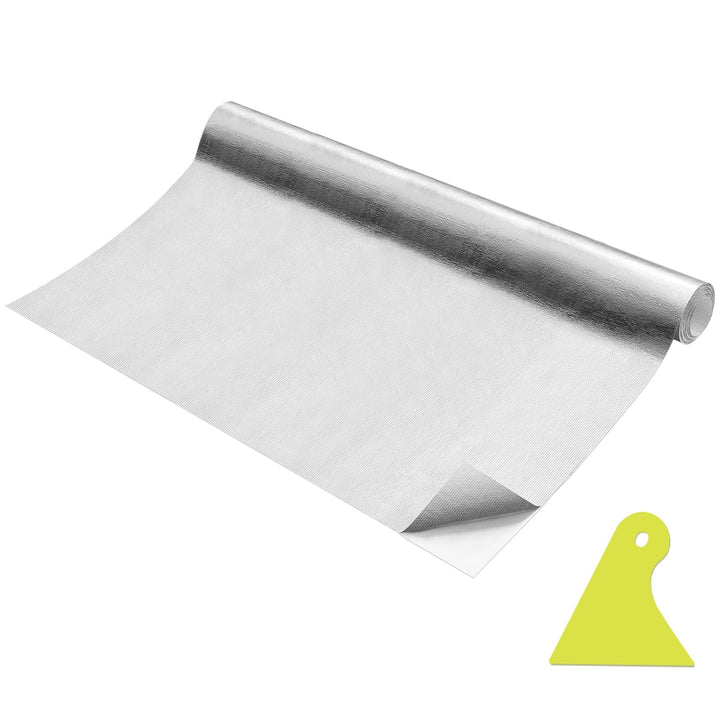 100 x 100 cm Aluminisierte Hitzeschutzfolie Selbstklebend Fiberglas-Isolierung , Hoher Temperatursch