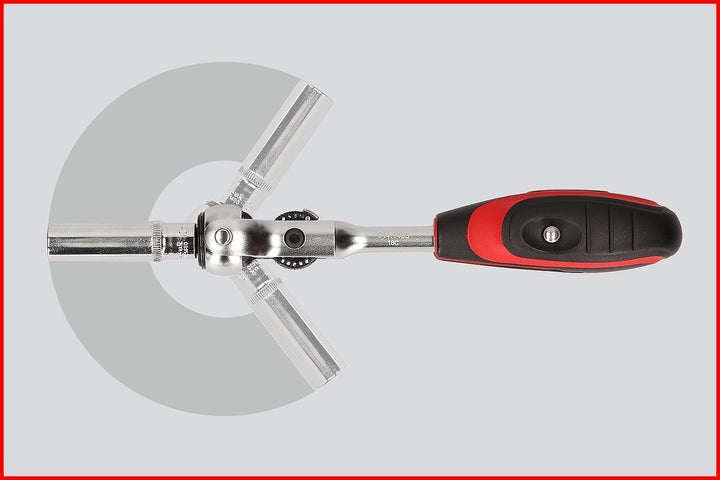 KS Tools 914.1405 1/4" MODIFIX Mini-T-Griff-Schwenkkopf-Knarre, 72 Zahn