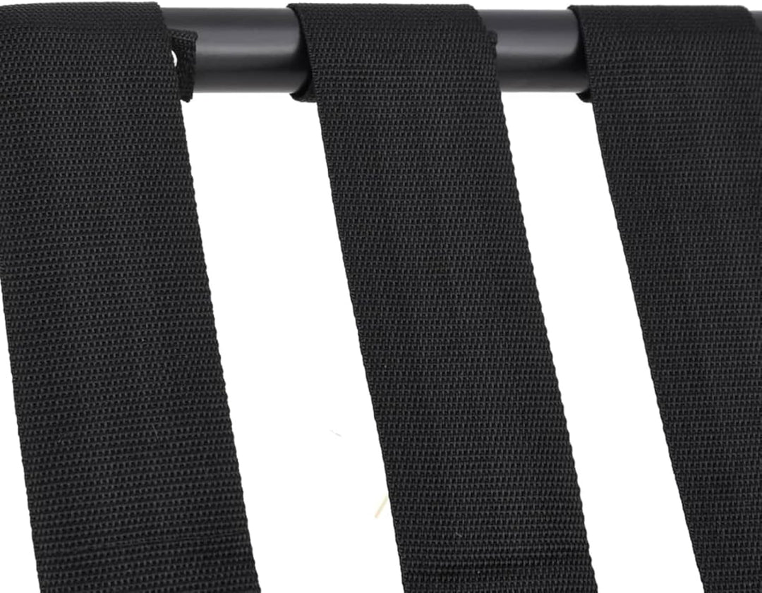 Festnight Kofferständer Klappbar Kofferablage Gepäckablage Schwarz 56x40x49 cm Gepäckständer Metallg