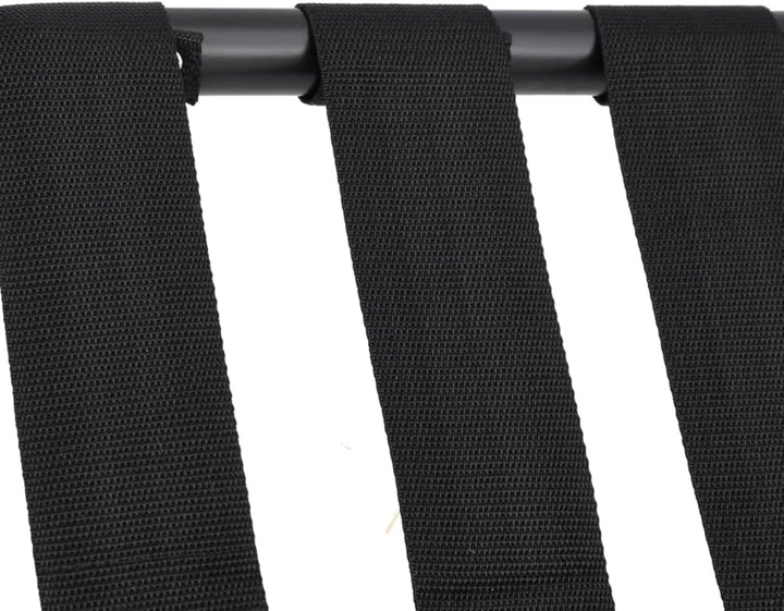 Festnight Kofferständer Klappbar Kofferablage Gepäckablage Schwarz 56x40x49 cm Gepäckständer Metallg