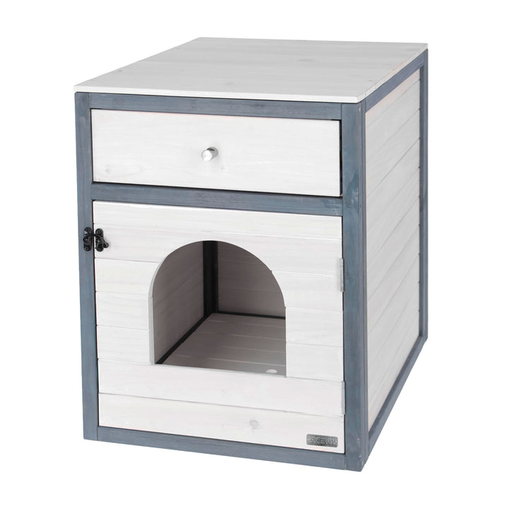 Kerbl Pet Katzenschrank Ida, Versteck für Katzentoilette oder Liegekissen, Katzentoilettenhaus, Katz