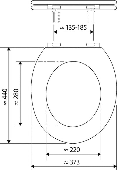 'aquaSu® WC-Sitz mit Absenkautomatik, lustiges Dekor Monster Ecky, Toilettensitz mit Holzkern & Fast