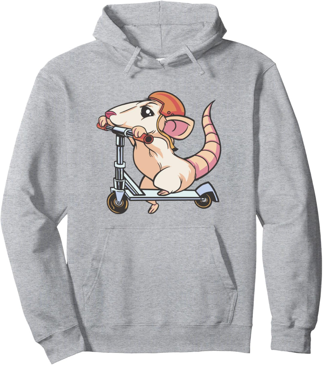 Ratte reitet Roller Pet Pullover Hoodie