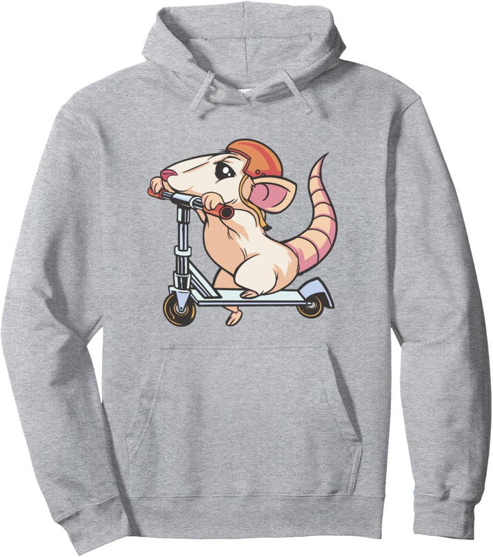 Ratte reitet Roller Pet Pullover Hoodie