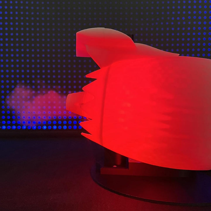 Yokawe Flugzeug-Turbo-Motor-Schreibtischventilator, kreatives Desktop-Jet-Motor-Turbofan-Modell, rot
