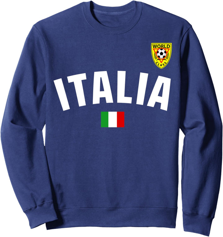 Italia Flag World Class Soccer Jersey Sweatshirt