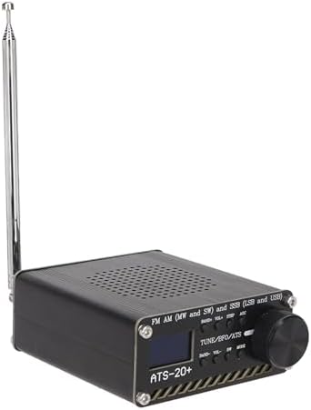 ATS 20+ Vollband-Radioempfänger, Tragbares Kurzwellenradio mit Antenne, AM LW SW SSB All World Band
