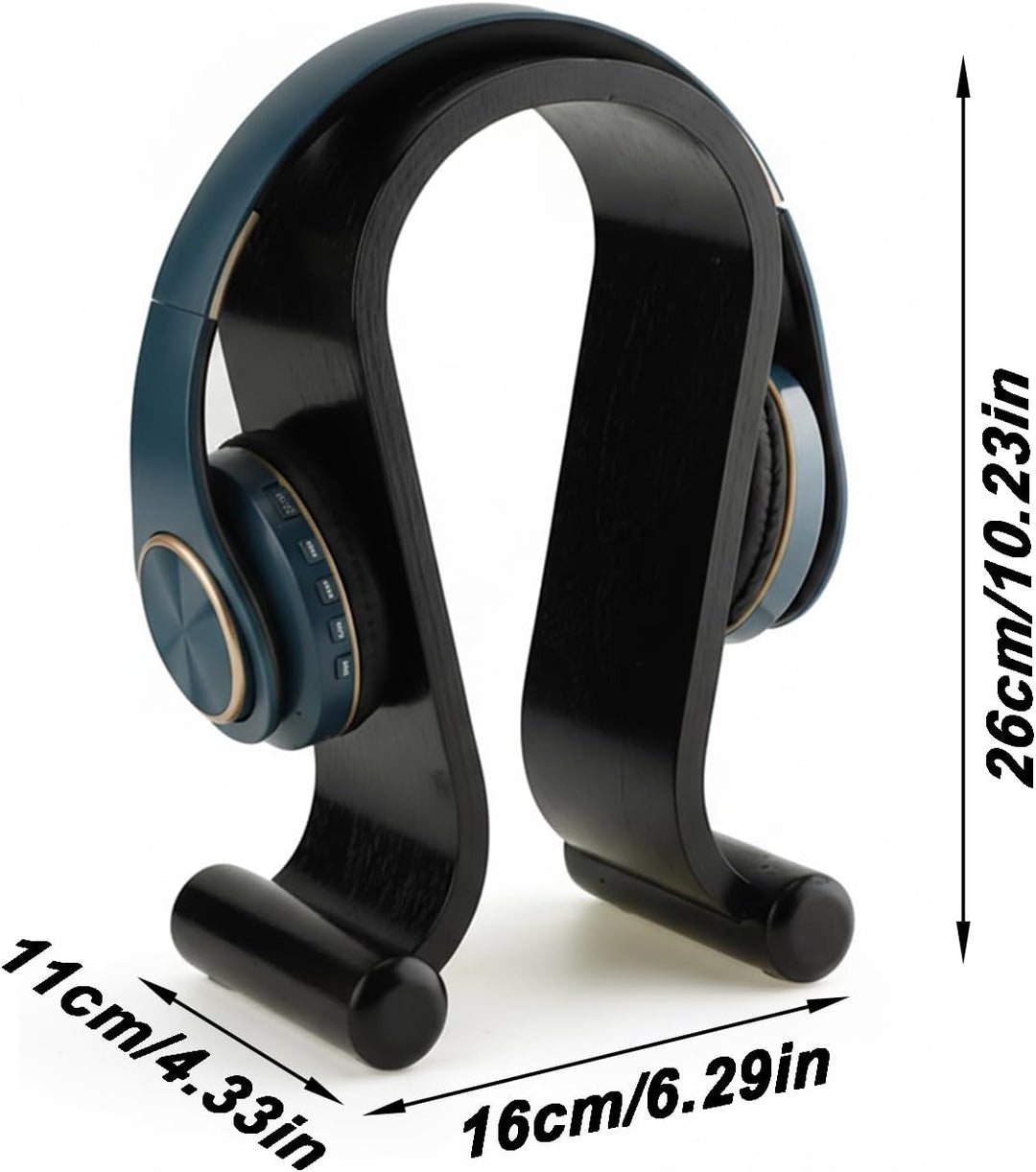 Kopfhörerhalter Holz, Kopfhörer Ständer, Kopfhörer Halter, U Form, Walnussholz, Universal, Umweltfre
